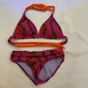 Prana bathing suit Top L Bottom M